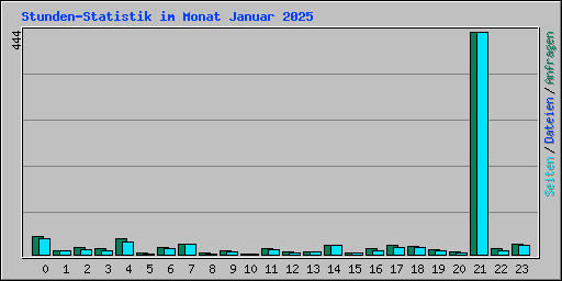 Stunden-Statistik im Monat Januar 2025