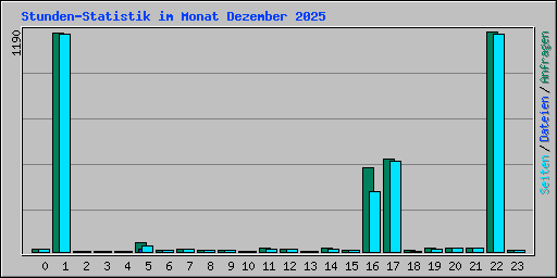 Stunden-Statistik im Monat Dezember 2025