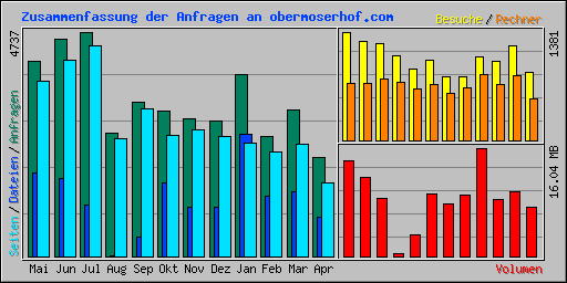 Zusammenfassung der Anfragen an obermoserhof.com